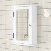 Wall Mount Rectangular Mirror Cabinet Bathroom Organizer