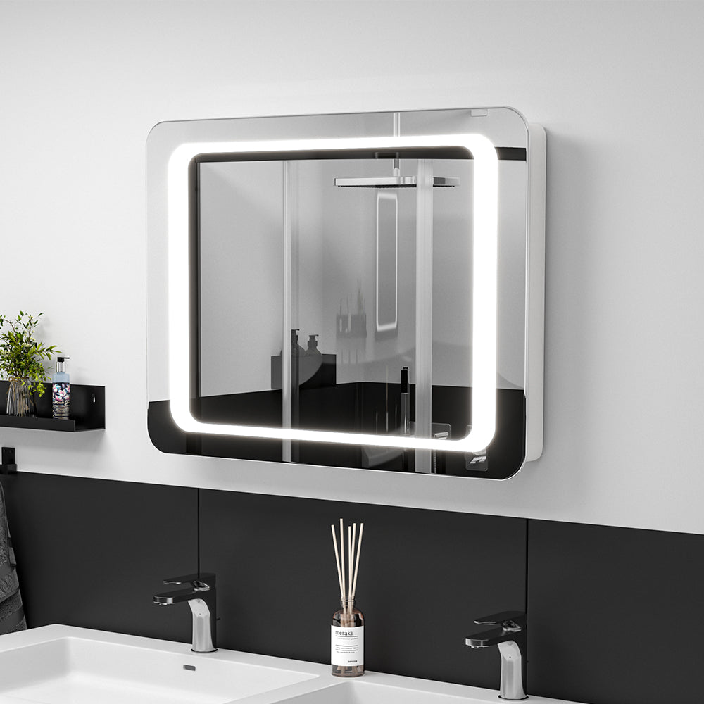 LED Wall Mounted Bathroom Mirror Steam Free illuminated Bathroom Mirror