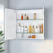 Rectangle Double Door LED Bathroom Mirror Cabinet