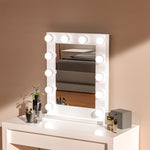 Load image into Gallery viewer, Metal Round Lighted Makeup Mirror for Tabletop
