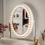 Load image into Gallery viewer, Exquisite Crystal-Embellished LED Hollywood Vanity Mirror
