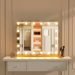 Load image into Gallery viewer, Hollywood Lighted Rectangle LED Metal Makeup Mirror
