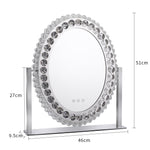 Load image into Gallery viewer, Exquisite Crystal-Embellished LED Hollywood Vanity Mirror
