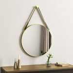 Load image into Gallery viewer, Wall Hanging Explosion-proof Membrane Glass Black Round Frame Mirror
