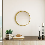 Load image into Gallery viewer, European-Style Minimal Round HD Makeup Mirror with Wide Frame
