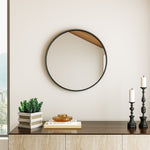 Load image into Gallery viewer, European-Style Minimal Round HD Makeup Mirror with Wide Frame
