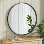 Load image into Gallery viewer, European-Style Minimal Round HD Makeup Mirror with Wide Frame
