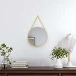 Load image into Gallery viewer, Minimal Perforation-free Round Wall Hanging Makeup Mirror
