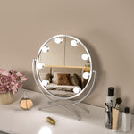 Load image into Gallery viewer, Luxurious Adjustable Round Vanity Mirror with Lights
